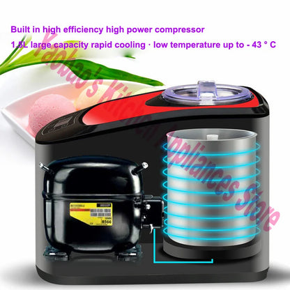 Soft Hard Italian Ice Cream Maker Machine