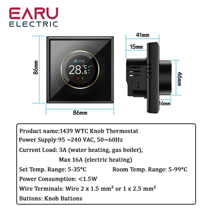 TUYA Wi-Fi Smart Knob Thermostat