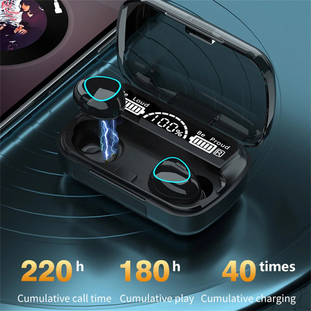 In-Ear Stereo Headphones with LED Display