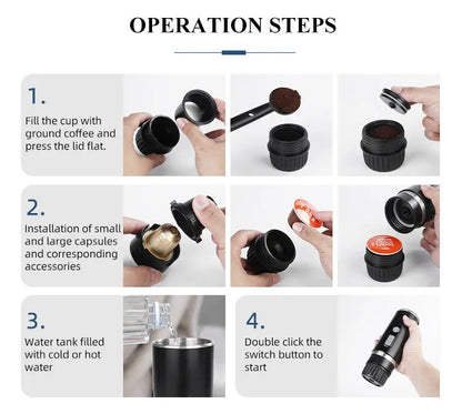 Mini Wireless Electric Coffee Machine