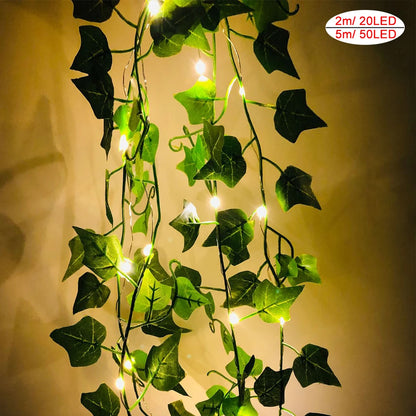 Maple Leaf Garland String Lights